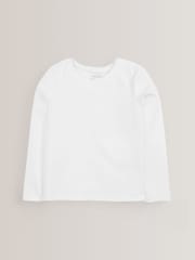 Monochrome Long Sleeve Basic T-Shirts 3 Pack (3-16yrs) - Image 3 of 6