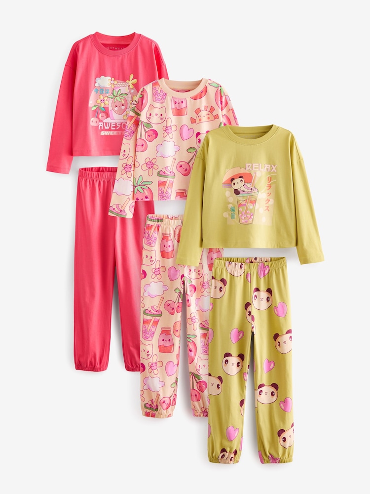 Rouge/vert - Pyjama Jogger 3 Pack (3-16ans) - Image 7 of 15