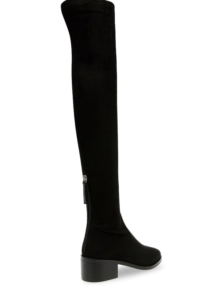 Steve Madden Black Salvador Over the Knee Boots - Image 3 of 7