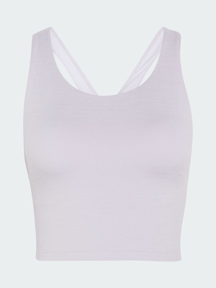 adidas Purple All Me Medium Support Bra Tank - Image 9 of 9