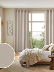 Natural Nikki Made to Measure Cotton/Linen Blend Curtains - Image 1 of 9