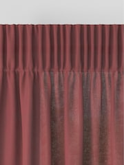 Raspberry Pink Washed Cotton Linen Made To Measure Curtains - Image 6 of 8