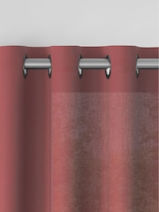 Raspberry Pink Washed Cotton Linen Made To Measure Curtains - Image 7 of 8