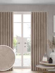 Natural Matte Velvet Made to Measure Curtains - Image 1 of 9