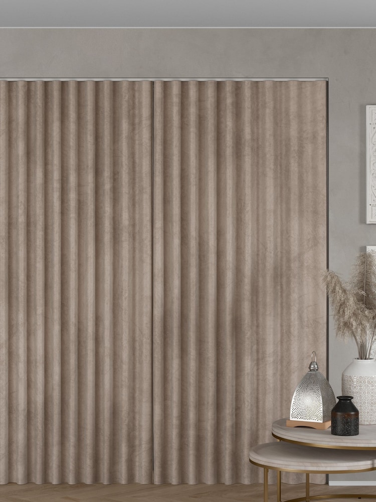Natural Matte Velvet Made to Measure Curtains - Image 2 of 9