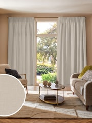 Cream Nikki Made to Measure Cotton/Linen Blend Curtains - Image 1 of 9
