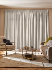 Cream Nikki Made to Measure Cotton/Linen Blend Curtains - Image 2 of 9