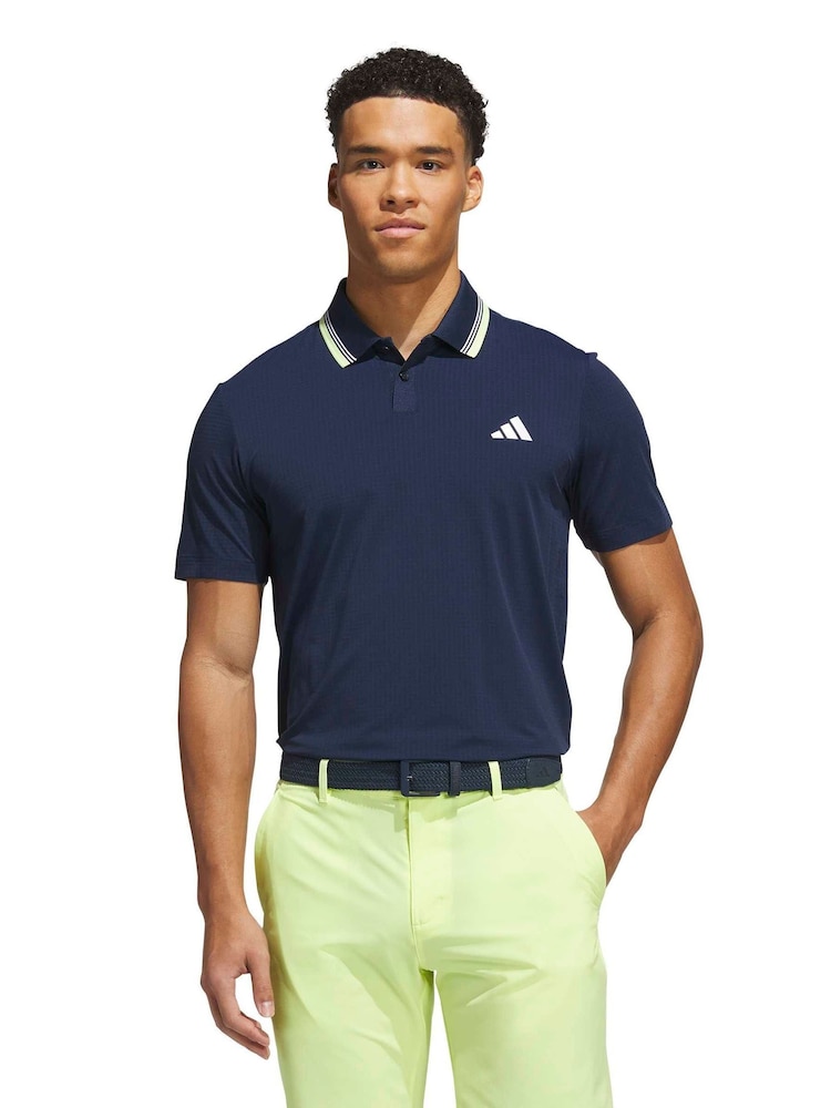 adidas Golf Blue Tour Climacool Performance Golf Polo Shirt - Image 1 of 6