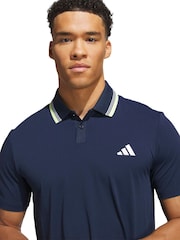 adidas Golf Blue Tour Climacool Performance Golf Polo Shirt - Image 4 of 6