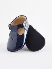 Navy Blue T-Bar Baby Shoes (0-24mths) - Image 3 of 5
