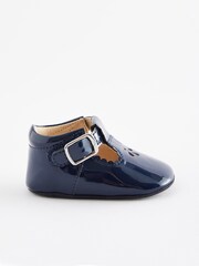 Navy Blue T-Bar Baby Shoes (0-24mths) - Image 4 of 5