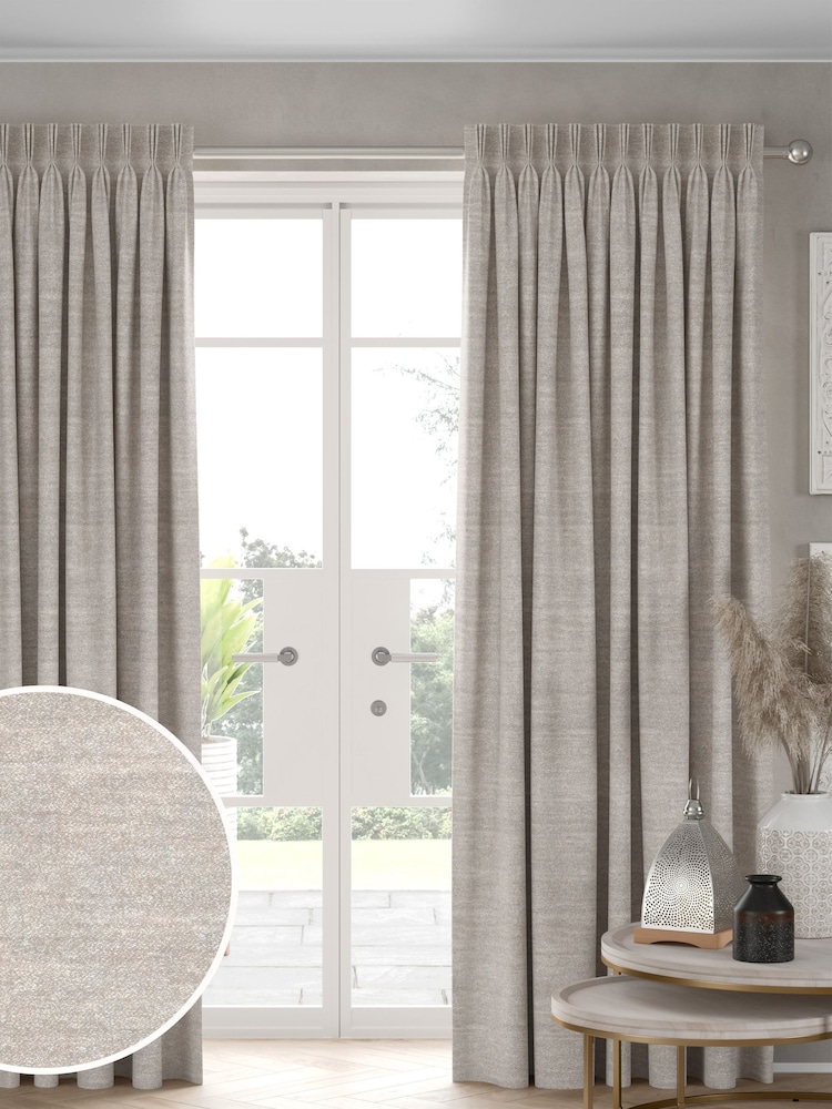 Natural Cosy Texture Made to Measure Curtains - Image 1 of 9