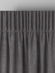 Charcoal Grey Matte Velvet Made to Measure Curtains - Image 6 of 9