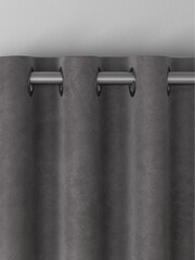 Charcoal Grey Matte Velvet Made to Measure Curtains - Image 8 of 9