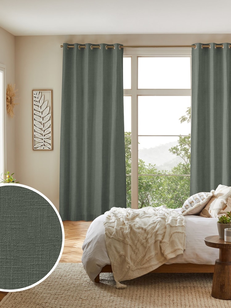 Green Nikki Made to Measure Curtains - Image 1 of 9