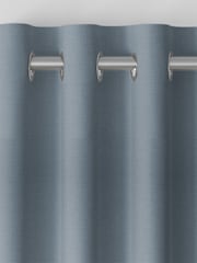 Blue Nikki Made to Measure Cotton/Linen Blend Curtains - Image 8 of 9