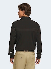 adidas original Black Long Sleeve Button Up Polo Shirt - Image 2 of 6