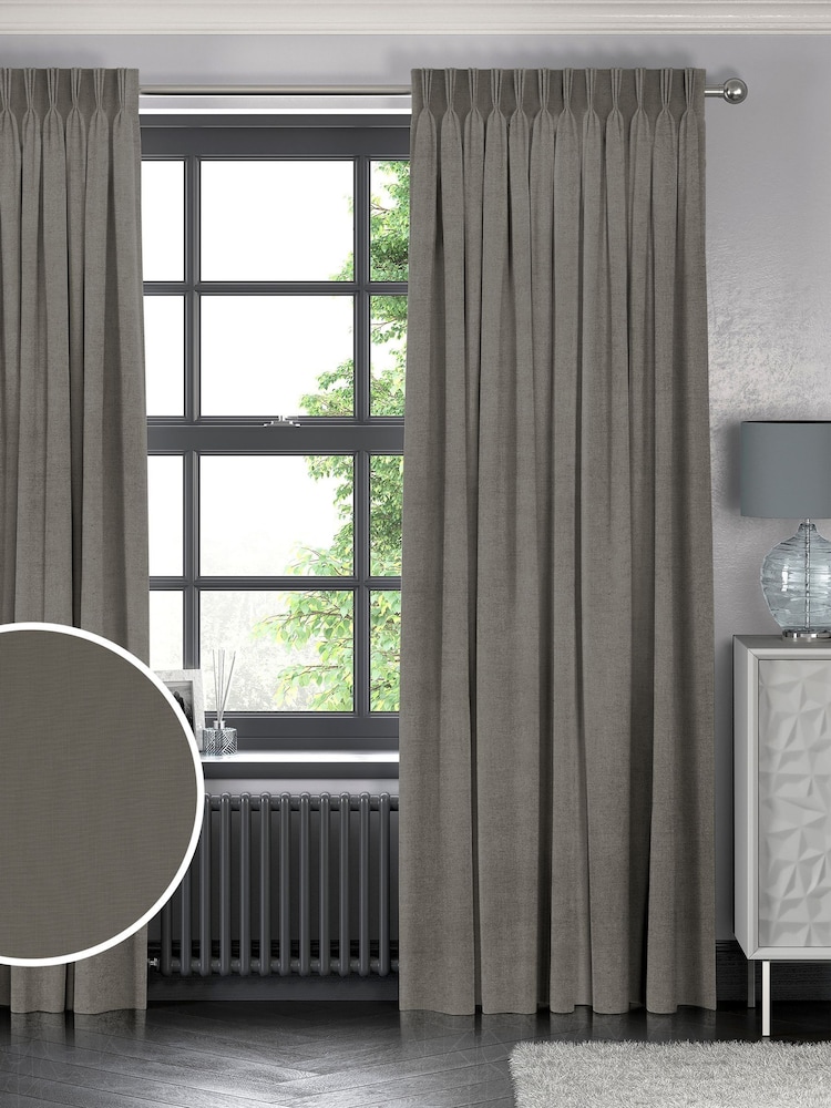 Grey Nikki Made to Measure Curtains - Image 1 of 9