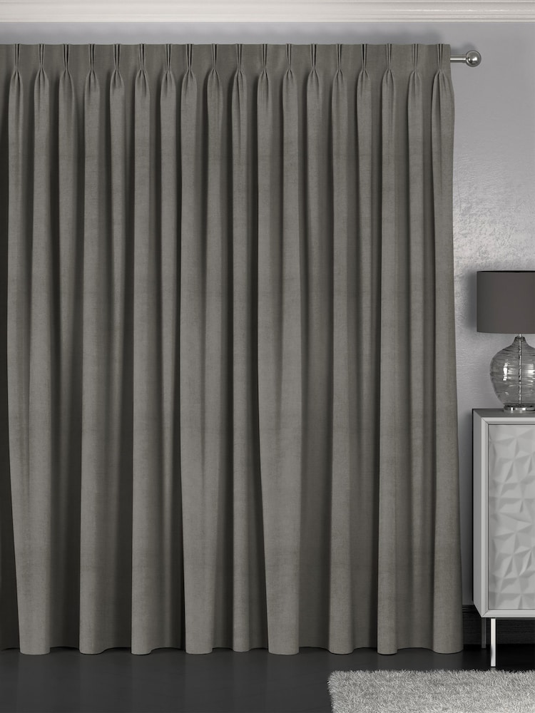 Grey Nikki Made to Measure Curtains - Image 2 of 9