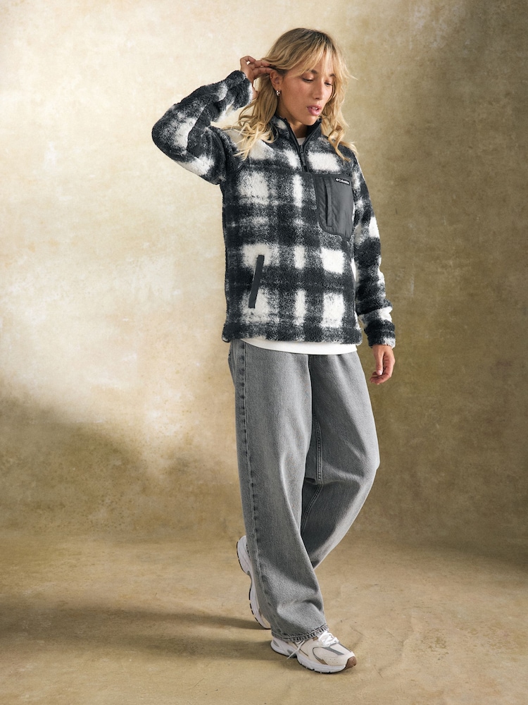 Белый - Columbia Womens West Bend II Sherpa Half Zip Fleece - Image 2 of 6