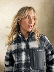 Белый - Columbia Womens West Bend II Sherpa Half Zip Fleece - Image 4 of 6