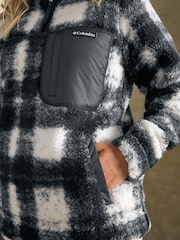 Белый - Columbia Womens West Bend II Sherpa Half Zip Fleece - Image 5 of 6