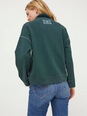 FatFace Green Relaxed Airlie Sweatshirt - Image 2 of 4