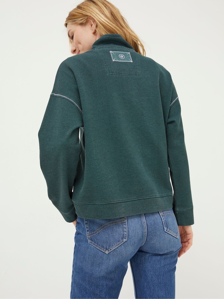 FatFace Green Relaxed Airlie Sweatshirt - Image 2 of 4