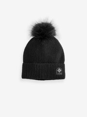 Columbia Winter Blur Pom Black Beanie - Image 1 of 3