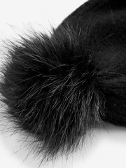 Columbia Winter Blur Pom Black Beanie - Image 3 of 3