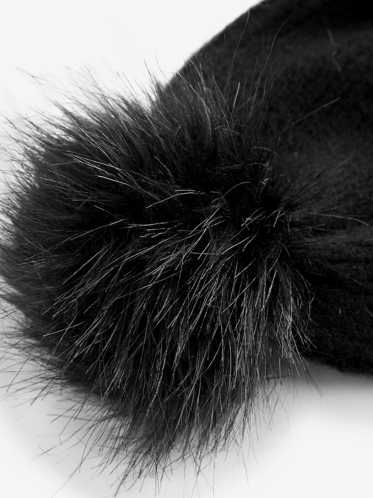 Columbia Winter Blur Pom Black Beanie - Image 3 of 3