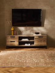 Dark Bronx Up to 65 inch Oak Effect TV Unit - Image 2 of 9