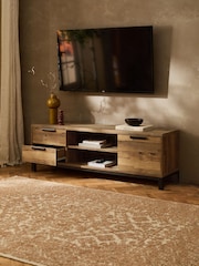 Dark Bronx Up to 65 inch Oak Effect TV Unit - Image 3 of 9