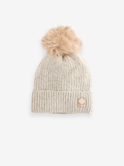 Columbia Winter Blur Pom Black Beanie - Image 1 of 3