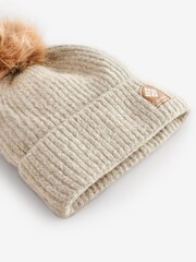 Columbia Winter Blur Pom Black Beanie - Image 2 of 3