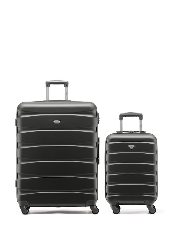 Set Of 2 Large Check-In & Small Carry-On Hardcase Travel Suitcase - Image 1 of 7