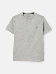Joules Denton Grey Plain Jersey T-Shirt - Image 1 of 1