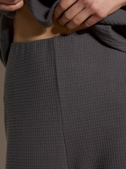 Apricot Waffle Jersey Knit Wide-Leg Joggers - Image 4 sur 5