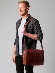 Conkca Zico Leather Messenger Bag - Image 1 of 5
