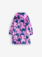 Lilac Purple Lilo And Stitch License Hooded Blanket (3-16yrs) - Image 7 of 8