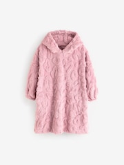 Pink Animal Jacquard Fleece Hooded Blanket (3-16yrs) - Image 5 of 8
