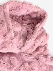 Pink Animal Jacquard Fleece Hooded Blanket (3-16yrs) - Image 7 of 8