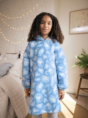 Blue Animal Print Fleece Hooded Blanket (3-16yrs) - Image 2 of 8