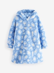 Blue Animal Print Fleece Hooded Blanket (3-16yrs) - Image 5 of 8