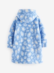 Blue Animal Print Fleece Hooded Blanket (3-16yrs) - Image 6 of 8