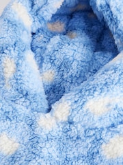 Blue Animal Print Fleece Hooded Blanket (3-16yrs) - Image 7 of 8