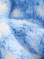 Blue Animal Print Fleece Hooded Blanket (3-16yrs) - Image 8 of 8