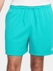 Nike Green Club Mesh Flow Shorts - Image 3 of 8