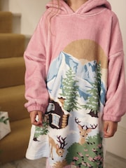 Pink/Blue Blanket Hoodie (3-16yrs) - Image 2 of 7