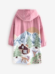 Pink/Blue Blanket Hoodie (3-16yrs) - Image 5 of 7